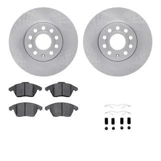 R1 Concepts WFWH1-74081 E- Line Series Brake Rotor W/ Ceramic Brake Pads & Hdw